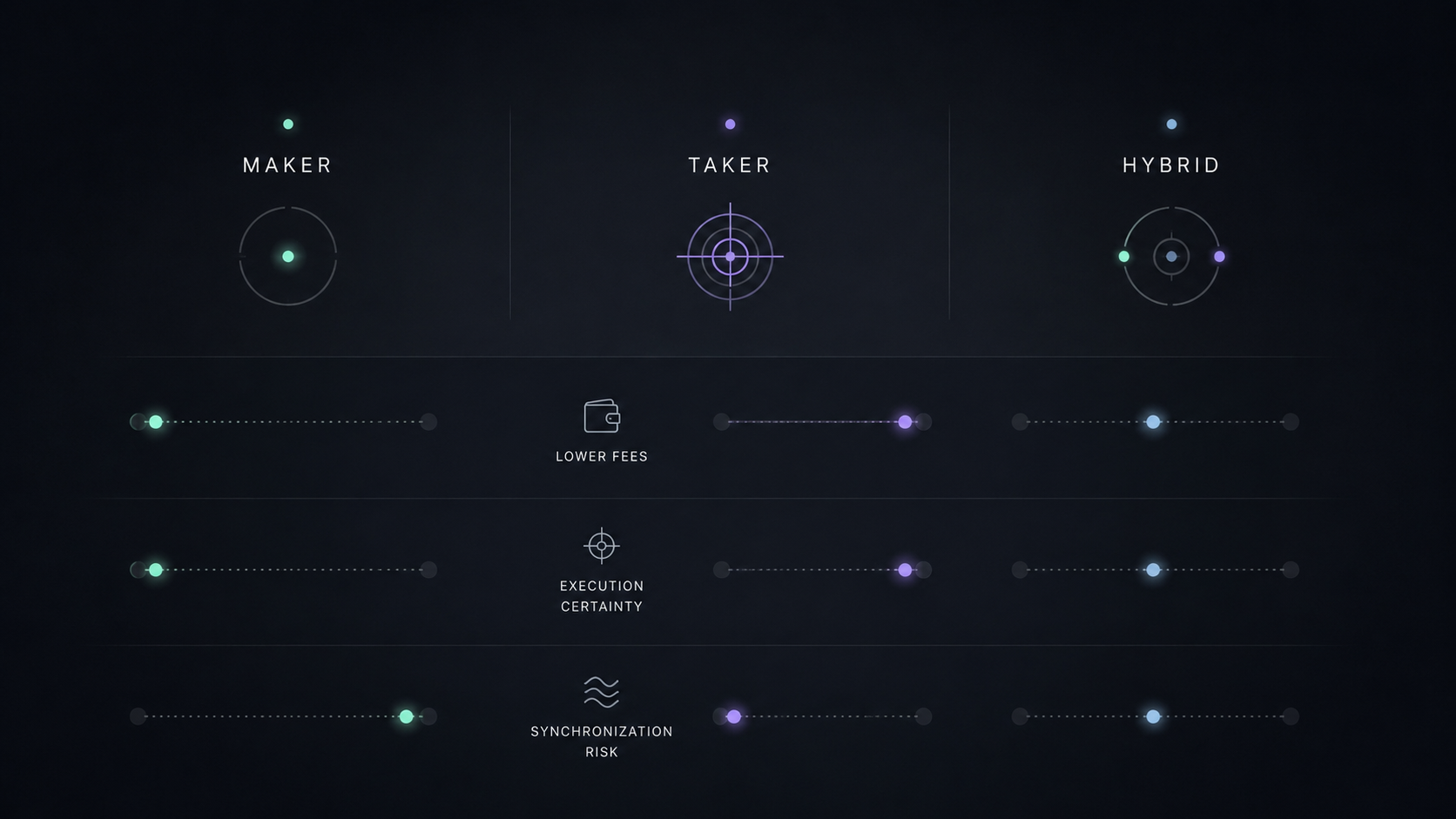 Arbitrage opérationnel entre ordres maker et taker en delta-neutral